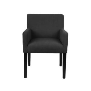 Spisestol Wien m/armlene velour Black H84cm B57cm SH48cm