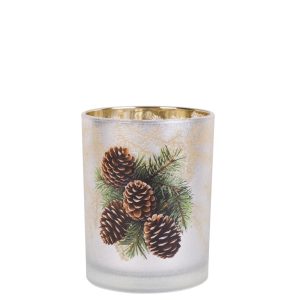 Lysholder i glass