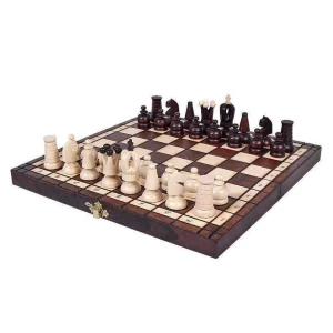 Sjakksett Bøk Sammenleggbart Kompakt Royal Maxi | Sunrise Chess