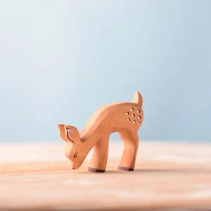 Trefigur Rådyrkalv Håndlaget Liten | Bumbu Toys
