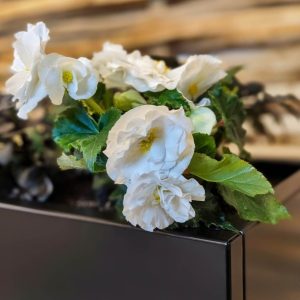 Plantekasse Premium Sortlakkert – 40×40 h40