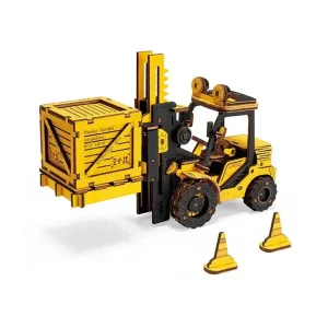 Gaffeltruck Puslesett i Tre Skalert Modell | Robotime