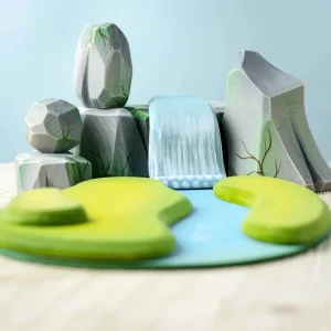 Trefigursett Håndlaget Elv Foss og Steiner | Bumbu Toys