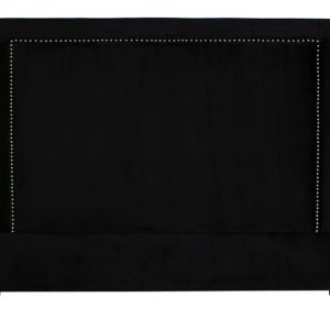 Headboard Oxford Street B180 med nagler velour Black